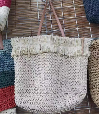 Bag Merched Siopa Taselau Stitched Beidge
