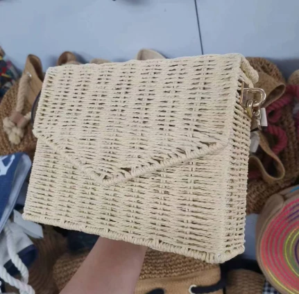 Bag Traeth Lady Rattan Naturiol