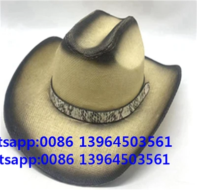 Hat Dynion Chwistrellu Du Fedora Cowboy Retro Cap
