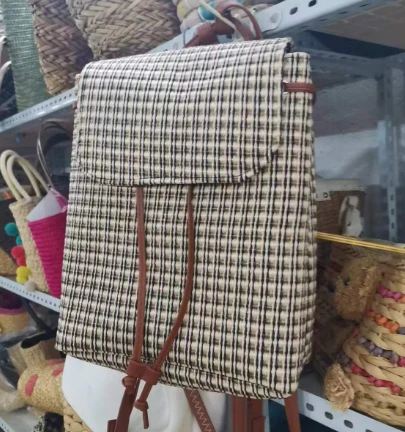 Bag Backpack Merched Gwehyddu PP