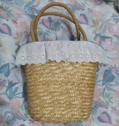 Bag llaw Merched Gwenith Naturiol Bach