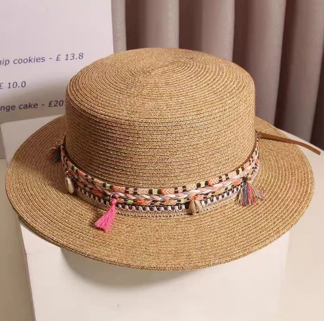 Het Merched Gwellt Papur Boho Chic Brown