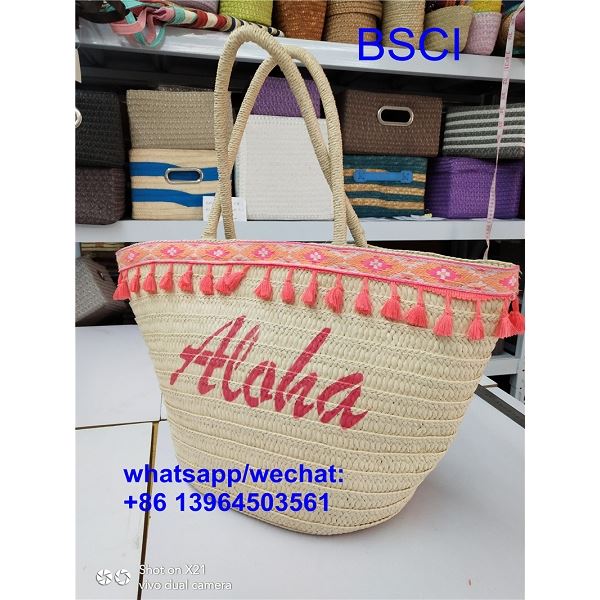Bag gwellt traeth chic