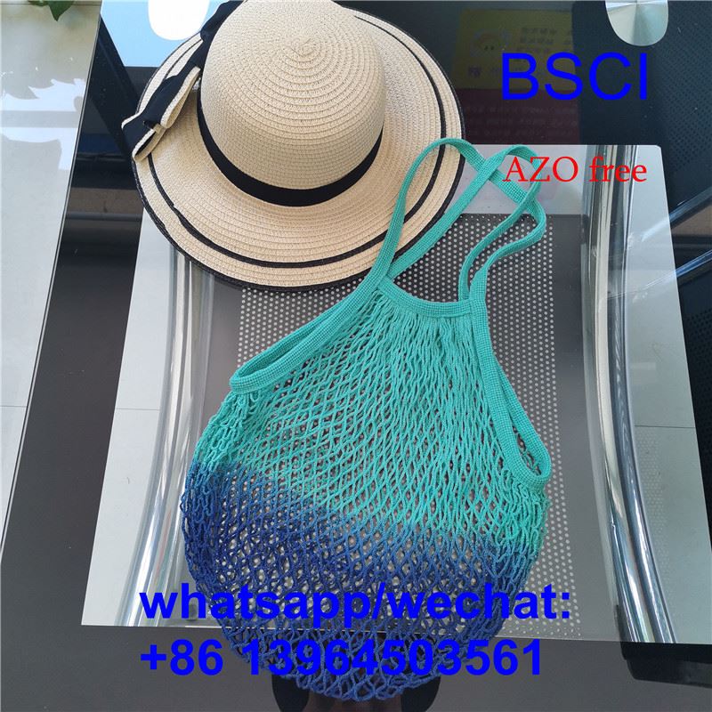 Bagiau llinyn siopa net cotwm