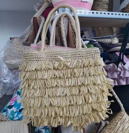 Tassels wedi'u gwehyddu Bag Gwawnt Beidge