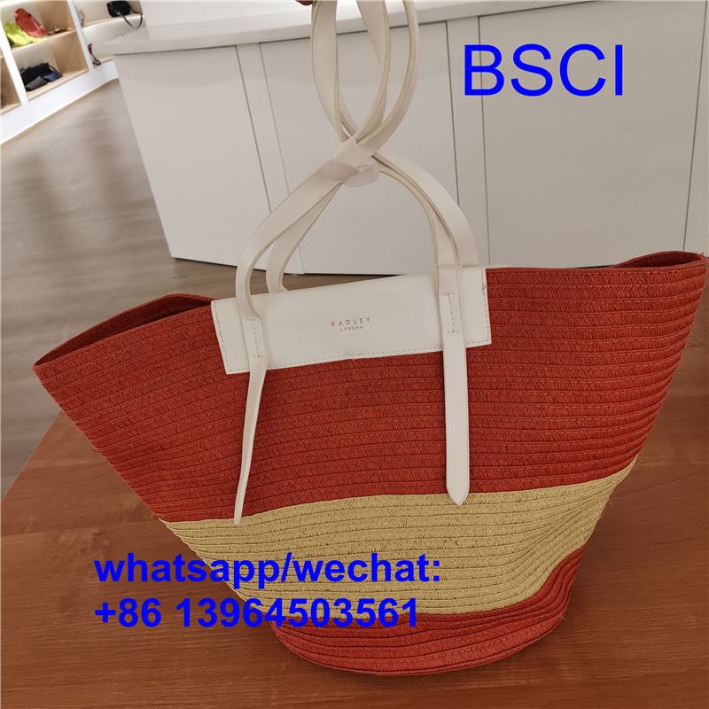 Bag Traeth Gwellt Mawr Gwydn