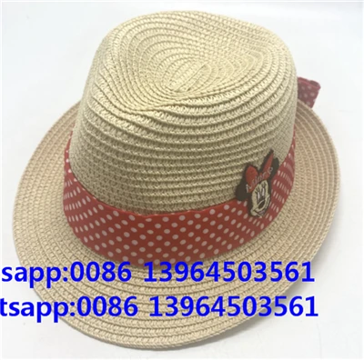 Affeithwyr Brethyn Gwellt Babanod Kid Hat