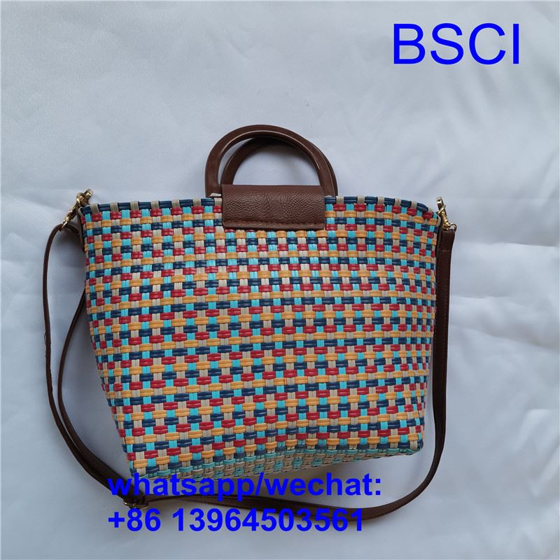 Bag Tote wedi'i wehyddu â llaw
