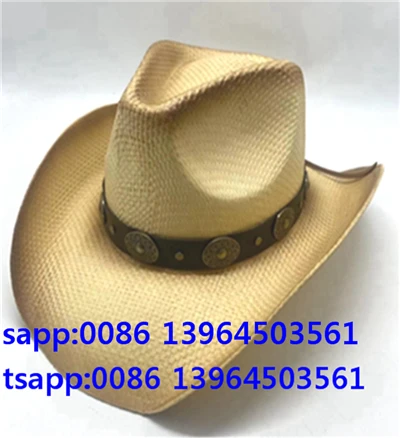 Hat Gwellt Cap Haf Merched y Gorllewin