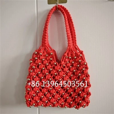 Bag menywod wedi'u gwneud â llaw cotwm