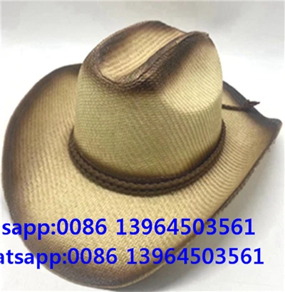 Hat Cowboi Gwellt Arddull Jazz Unisex