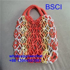 Bagiau llaw wedi'u gwehyddu â llaw cotwm