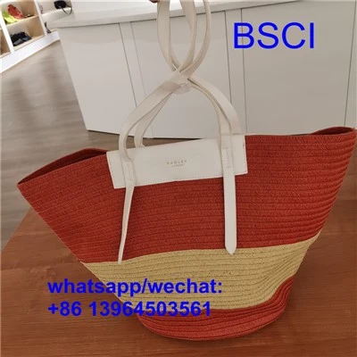 Bag Traeth Gwellt Mawr Gwydn