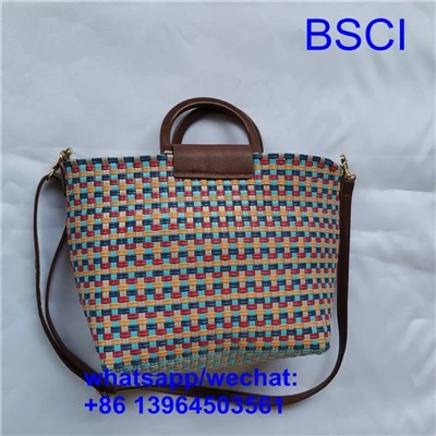 Bag Tote wedi'i wehyddu â llaw
