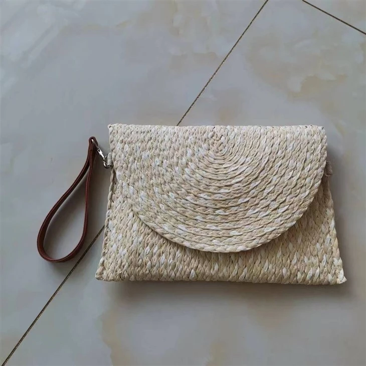 Bag cydiwr braids gwellt menywod